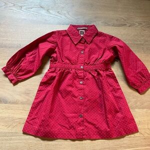 NWT Adorable Red Dress - Tea Collection